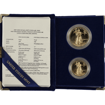 Picture of 2 Coin Proof American Gold Eagle Set (Random Date)