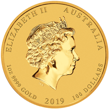 Picture of 2019 1 oz Perth Mint Gold Pig