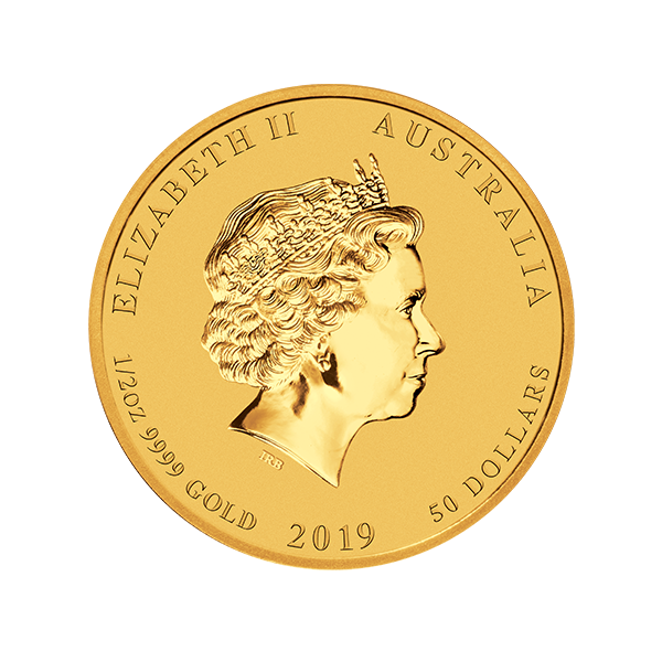 Picture of 2019 1/2 oz Perth Mint Gold Pig