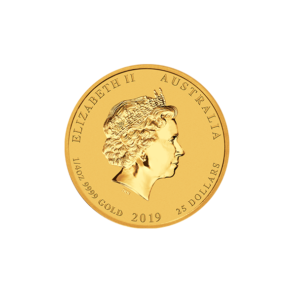 Picture of 2019 1/4 oz Perth Mint Gold Pig