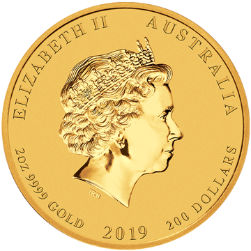 Picture of 2019 2 oz Perth Mint Gold Pig