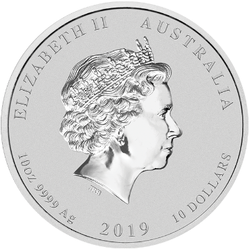 Picture of 2019 10 oz Australian Silver Pig