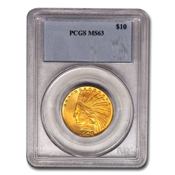 Picture of 1909D $10 Indian Gold Coin MS63