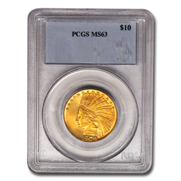 Picture of 1909S $10 Indian Gold Coin MS63