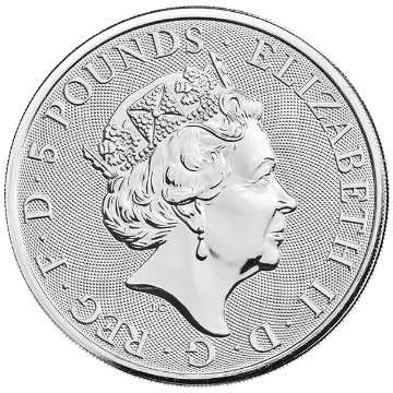 Picture of 2020 2 oz British Silver Queens Beast White Lion Of Mortimer