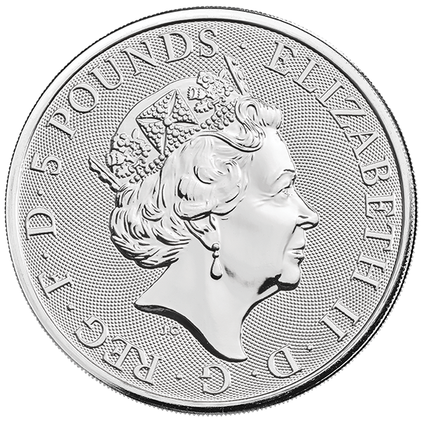 Picture of 2020 2 oz British Silver Queens Beast White Lion Of Mortimer