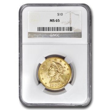 Picture of 1892S $10 Liberty Gold Coin MS65