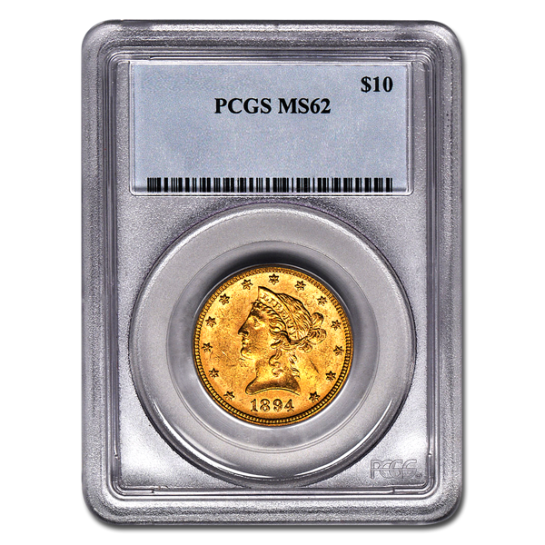 Picture of 1893S $10 Liberty Gold Coin MS62